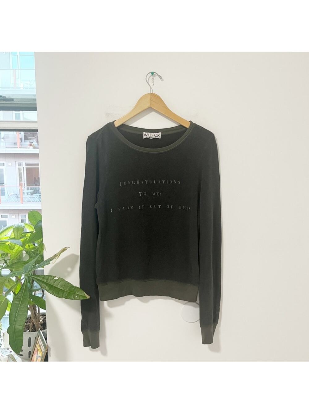 Wildfox Congratulations I Made it Out of Bed Sweater Size XS
